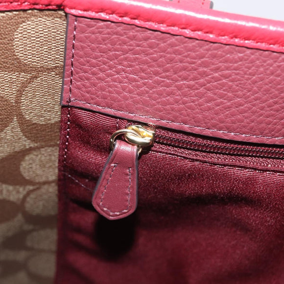 Coach x Disney Snow White Tote Bag Leather Red Gold Auth 212761M