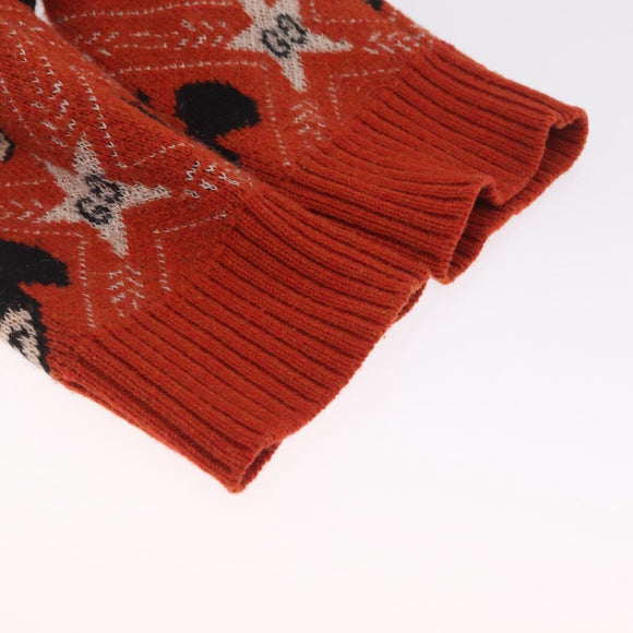 GUCCI x Disney Mickey Mouse Sweater Wool Orange Auth 212763M