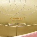 CHANEL Matelasse 2.55 Double Flap Bag Goatskin Metallic Rainbow Auth 212765M-21