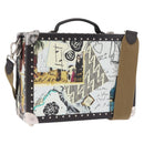 FENDI x Karl Langerfeld Trunk Leather Black Silver Auth 212766SM-1