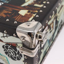 FENDI x Karl Langerfeld Trunk Leather Black Silver Auth 212766SM-14