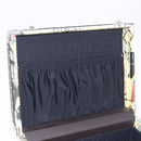 FENDI x Karl Langerfeld Trunk Leather Black Silver Auth 212766SM-20