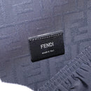 FENDI x Karl Langerfeld Trunk Leather Black Silver Auth 212766SM-21