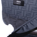 FENDI x Karl Langerfeld Trunk Leather Black Silver Auth 212766SM-27
