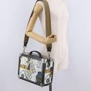 FENDI x Karl Langerfeld Trunk Leather Black Silver Auth 212766SM-29