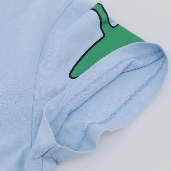 LOEWE x Ghibli Totoro Short-Sleeved T-Shirt Cotton Light Blue Auth 212767M