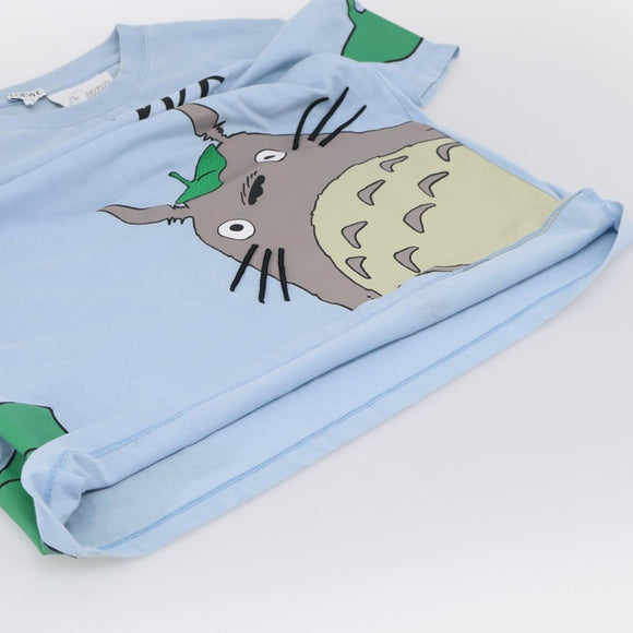 LOEWE x Ghibli Totoro Short-Sleeved T-Shirt Cotton Light Blue Auth 212767M
