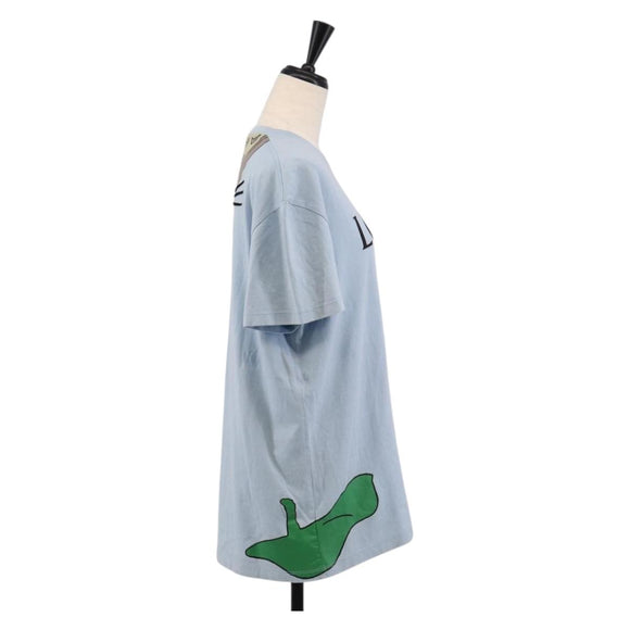LOEWE x Ghibli Totoro Short-Sleeved T-Shirt Cotton Light Blue Auth 212767M