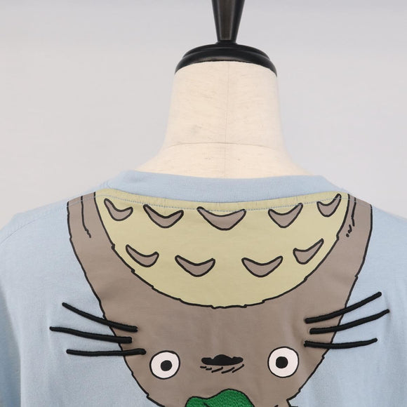 LOEWE x Ghibli Totoro Short-Sleeved T-Shirt Cotton Light Blue Auth 212767M