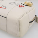 LOEWE Amazona 16 Hand Bag Leather White Gold Auth 212769SM-13
