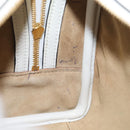 LOEWE Amazona 16 Hand Bag Leather White Gold Auth 212769SM-23