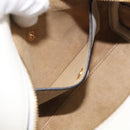 LOEWE Amazona 16 Hand Bag Leather White Gold Auth 212769SM-25
