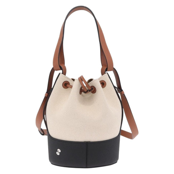 LOEWE x Studio Ghibli Soot Sprite Balloon Bag Small Canvas Beige Auth 212770SM