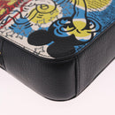 Coach x Disney × Keith Haring Mickey Mouse Bag Leather Black Gold Auth 212771M-12