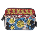 Coach x Disney × Keith Haring Mickey Mouse Bag Leather Black Gold Auth 212771M-2