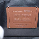 Coach x PAC MAN Shoulder Bag Leather Brown Silver Auth 212772M-17