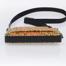 Coach x Disney × Keith Haring Shoulder Bag PVC Leather Yellow Auth 212773M-9
