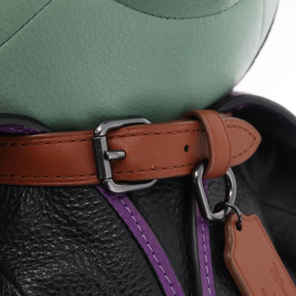 Coach x Disney Collectible Bear Maleficent Object Leather Black Auth 212774M