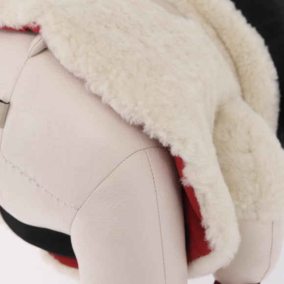 Coach x Disney Collectible Bear Cruella Object Leather White Red Auth 212775M