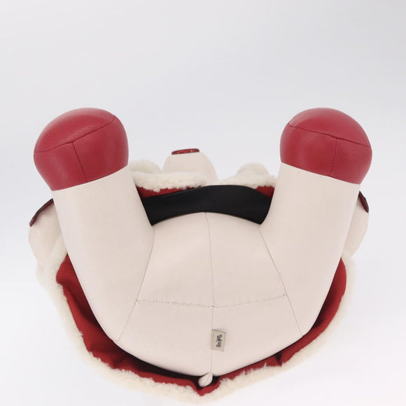 Coach x Disney Collectible Bear Cruella Object Leather White Red Auth 212775M