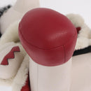 Coach x Disney Collectible Bear Cruella Object Leather White Red Auth 212775M-8