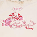 GUCCI x Disney Parker Mickey Mouse Minnie Mouse Cotton Beige Pink Auth 212776M-10
