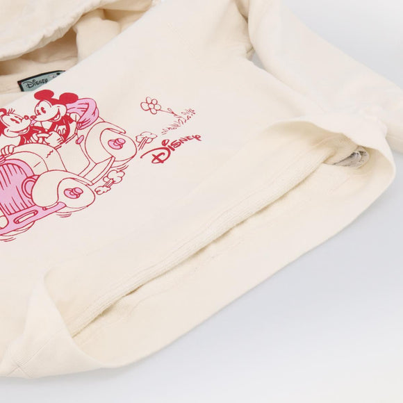 GUCCI x Disney Parker Mickey Mouse Minnie Mouse Cotton Beige Pink Auth 212776M