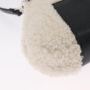 FENDI Rice Ball Shoulder Bag Mouton White Black 7AS240 Auth 212777SM-15