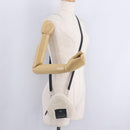 FENDI Rice Ball Shoulder Bag Mouton White Black 7AS240 Auth 212777SM-24