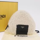 FENDI Rice Ball Shoulder Bag Mouton White Black 7AS240 Auth 212777SM-25