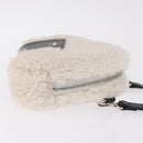 FENDI Rice Ball Shoulder Bag Mouton White Black 7AS240 Auth 212777SM-4