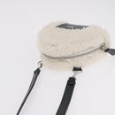 FENDI Rice Ball Shoulder Bag Mouton White Black 7AS240 Auth 212777SM-6