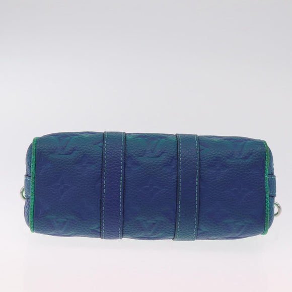 LOUIS VUITTON Monogram Taurillon Illusion Keepall XS Green M59691 Auth 212778SM