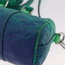 LOUIS VUITTON Monogram Taurillon Illusion Keepall XS Green M59691 Auth 212778SM-15