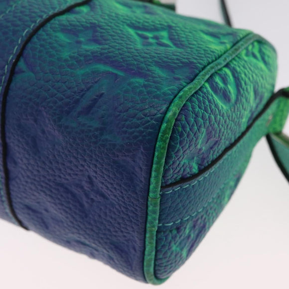 LOUIS VUITTON Monogram Taurillon Illusion Keepall XS Green M59691 Auth 212778SM