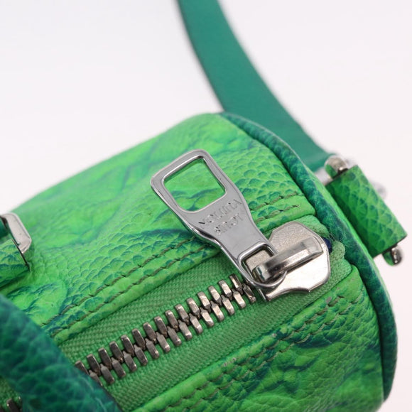 LOUIS VUITTON Monogram Taurillon Illusion Keepall XS Green M59691 Auth 212778SM