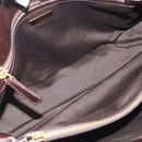 Miu Miu Hand Bag Leather Brown Gold Auth 212794A-17