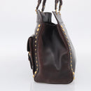 Miu Miu Hand Bag Leather Brown Gold Auth 212794A-5