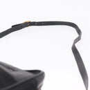 GUCCI GG Canvas Web Sherry Line Shoulder Bag Leather Black Gold Auth 212900-10