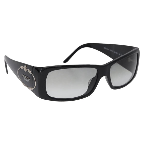 PRADA Sunglasses plastic Black CC Auth 212901