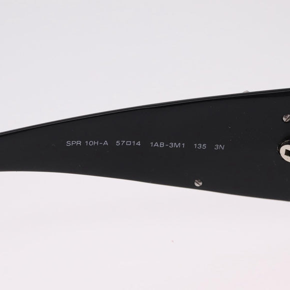 PRADA Sunglasses plastic Black CC Auth 212901