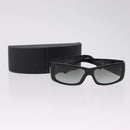 PRADA Sunglasses plastic Black CC Auth 212901-14