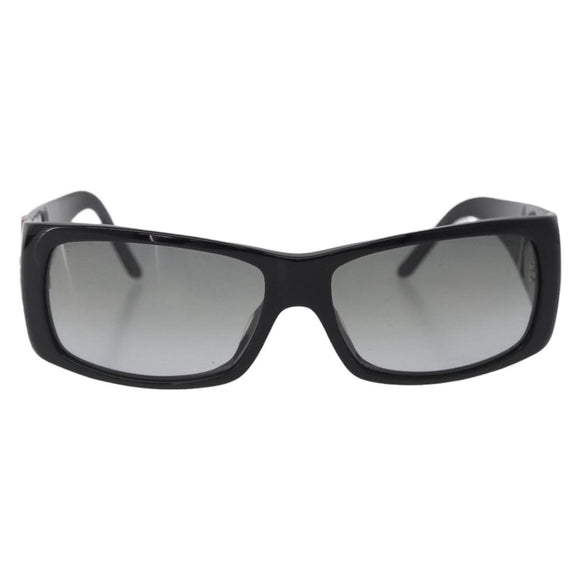 PRADA Sunglasses plastic Black CC Auth 212901