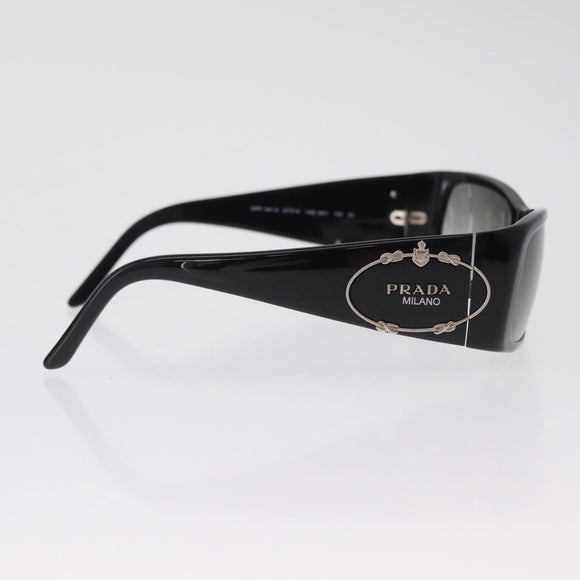 PRADA Sunglasses plastic Black CC Auth 212901