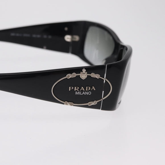 PRADA Sunglasses plastic Black CC Auth 212901