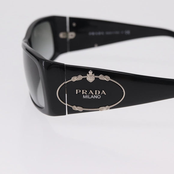 PRADA Sunglasses plastic Black CC Auth 212901