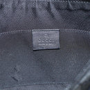 GUCCI GG Canvas Shoulder Bag Black Silver 32160 Auth 212904V-15