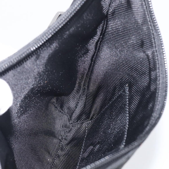 GUCCI GG Canvas Shoulder Bag Black Silver 32160 Auth 212904V
