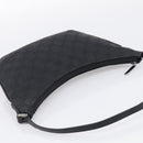 GUCCI GG Canvas Shoulder Bag Black Silver 32160 Auth 212904V-6