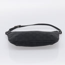 GUCCI GG Canvas Shoulder Bag Black Silver 32160 Auth 212904V-9